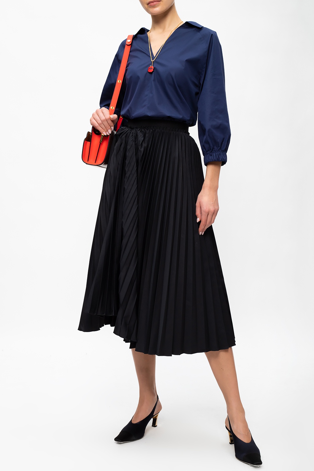 【送料&関税込】Marni Pleated Skirt Marni A-Line Pleated Midi-Skirt | Saks Fifth Avenue
